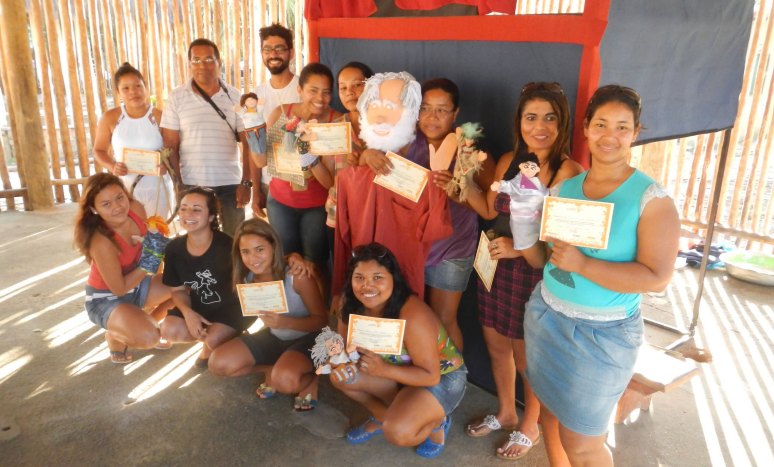 Oficina Teatro de Bonecos Indigena _ Aldeia Caieiras Vieiras _ Tupinikin