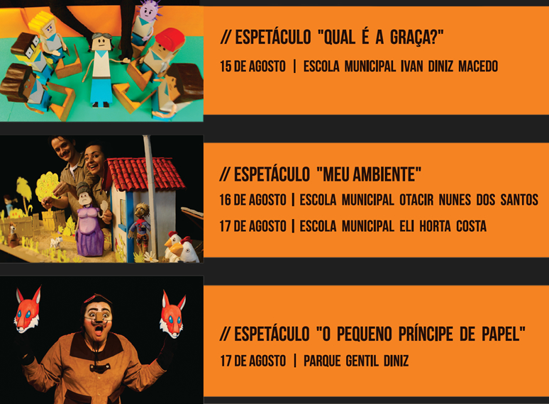 circulaçao de espetaculos de teatro de bonecos em contagem